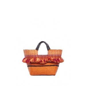 NEW AAKS women's baba berry bag in orange multi